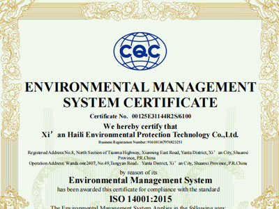 ����������ϵ 14001 Ӣ��