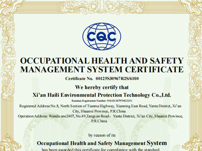 ְҵ������ȫ��ϵ 45001 Ӣ��